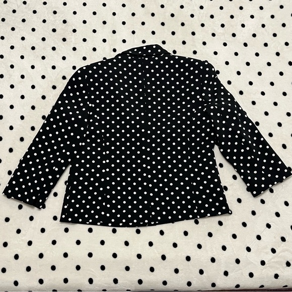 Vintage Kasper Polka Dot Blazer Size 8 - Picture 6 of 14